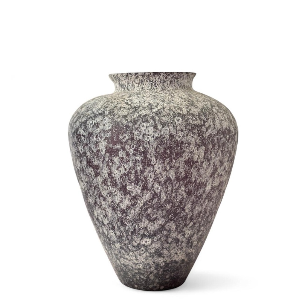 Karl Springer (German/American, 1931-1991), Large Scavo Glass Vessel. Signed.